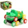 Crokodiye car-carrier, works on batteries, green color