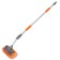 Airline mop with a nozzle for hose, with an inclined brush 29 cm and a telescopic handle 140-200 cm