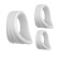 Erection rings, silicone, set 3 pcs, d = 25; 20; 16 mm, white