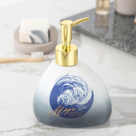 The dispenser for liquid soap "Sea is worried", 450 ml.-1