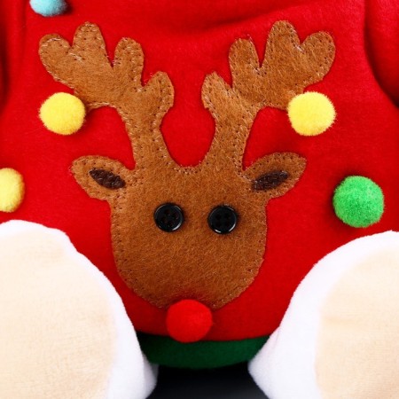 Soft toy "Bear Lappy" New Year, in a red jacket-2