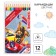 Color pencils, 12 colors, trihedral, transformers