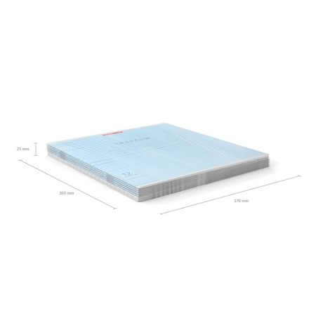 Notebook of 12 sheets in the Erichkrause "Classic", cardboard cover, blue-8