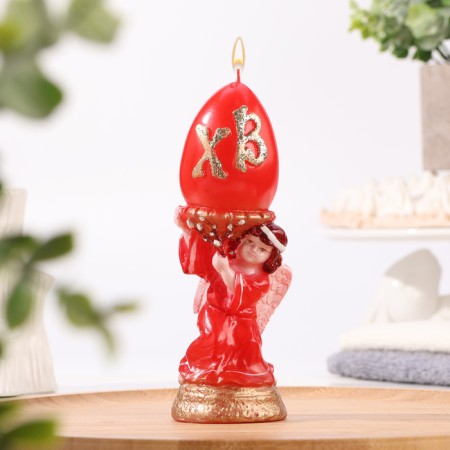 Figure candle "Easter angel", red, 5.5x16.2 cm, 175 gr