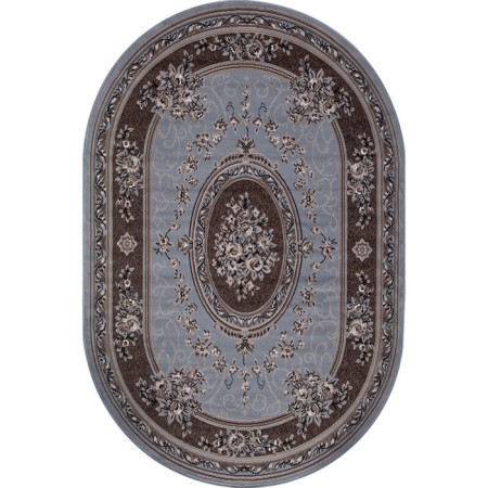 Oval Merinos Sierra carpet, size 150x300 cm, color Blue-Brown 2-1