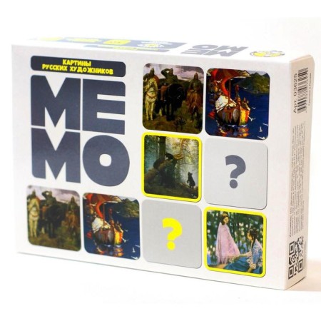Настольная игра «Мемо. Картины русских художников», 50 карточек