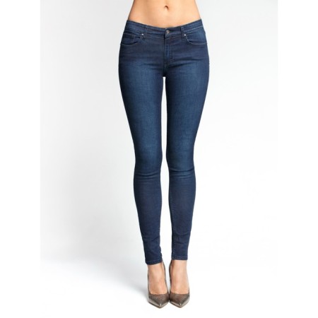 Female jeans, size 42, height 170 cm, dark blue color-1
