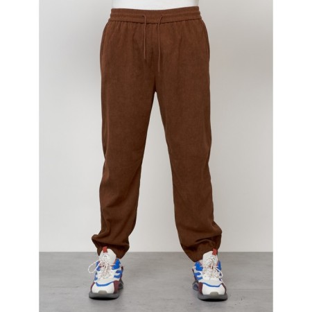 Male tracksuit, size 54, brown color-4