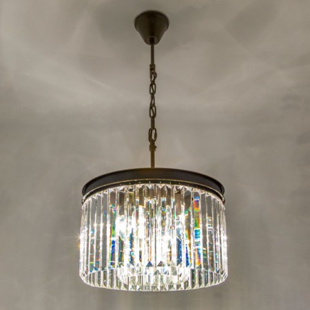 Suspended lamp Citilux "Martin" CL332081, 40x40x125 cm, 8x60W, E14, Black Color Black-2