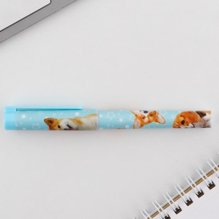 Ballpack blue paste 0.7 mm with cap “dogs” plastic-3