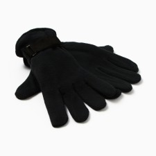 Men's gloves minku, black color, 25 cm