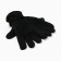Men's gloves minku, black color, 25 cm