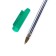Ballic handle 0.7 mm, green rod, transparent body with a green cap