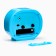 Clock - HELL WITHOULLE "Classic" on legs, discrete move, 10 x 8.5 cm, aaa, blue