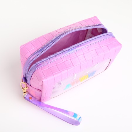 Lightning cosmetic bag, lilac color-3