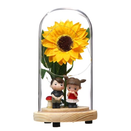 Nightnik Flower "LED" LED from batteries 3xlr44 10x10x18.5 cm Risalux-6