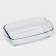 A set of rectangular Borcam baking dishes, 3 items: 1.3 l, 1.95 l, 2.75 liters
