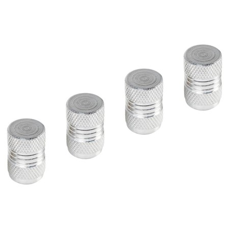 Caps on the tire valve K-9, silver, metal, 4 pcs. AVC35-1