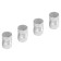 Caps on the tire valve K-9, silver, metal, 4 pcs. AVC35