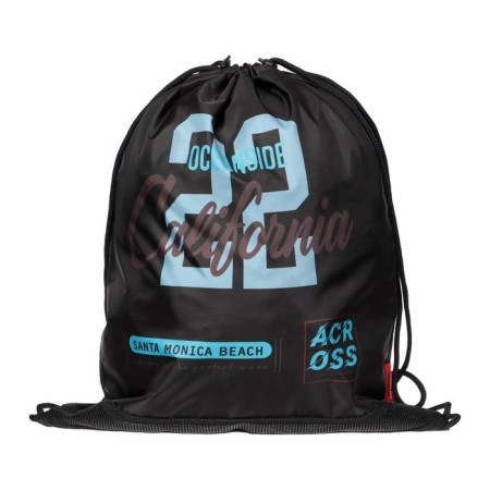 Frame backpack 37 x 28 x 12 cm, Across 194, filling: bag, pencil case, dark gray ACR22-194-2-15