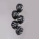 Latex ball 12 “Kaifuy!”, Pastel, set 15 pcs., Black color