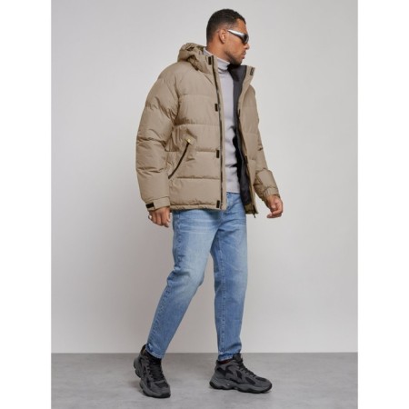 Sports male winter, size 52, beige color-2