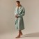 Wafel dressing gown male SL Home: Basic "Azzura", size L, 100% cotton, 300 g/m2