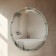Dandelion mirror, with sandblasting graphics and fusing, wall, d = 50 cm mix
