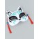 Kitsune carnival mask, black and blue