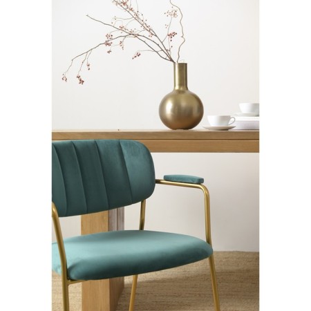Eirill chair, 530 × 590 × 770 mm, velor, dark green color-7