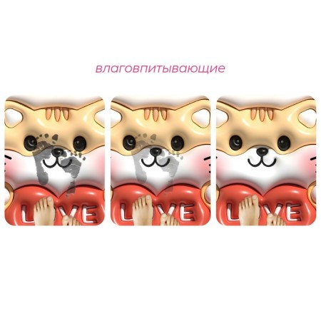 Love shares, diatomite rug, 40 × 60 cm-1