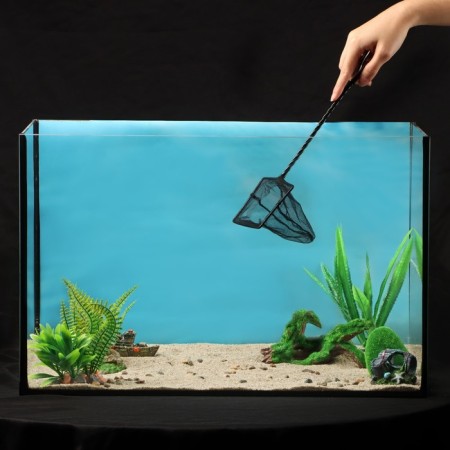 Aquarium net 10 cm, black