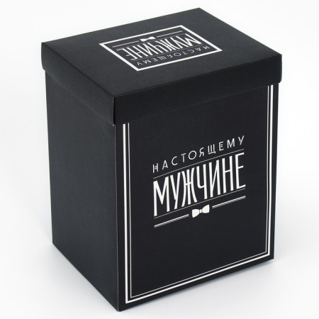 Gift folding box with 3D effect, packaging, “real man”, 18 x 14 x 23 cm-6