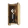 Bra Wootton, 1x40W, E27, Steel, Wood, Black, Brown