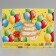 Gift folding box, packaging, "Happy Birthday", 20 x 15 x 8 cm