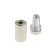 Remote holder for plates, 12x25 mm, color matte nickel, set of 10 pcs.