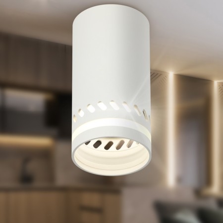 Lamp wall-flowing spot ERA OL50 WH, 56x110 mm, IP20, GU10, 12W, white color