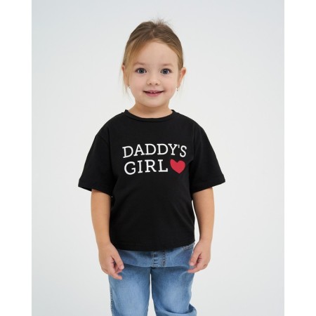 T-shirt Children's KAFTAN "Daddy’s Girl" R.36 (134-140), black-3