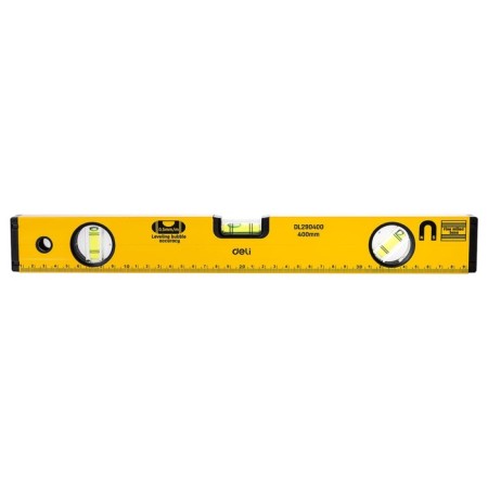 Construction level Deli DL290400 98291, measurement 45 °, aluminum alloy, 400 mm-2