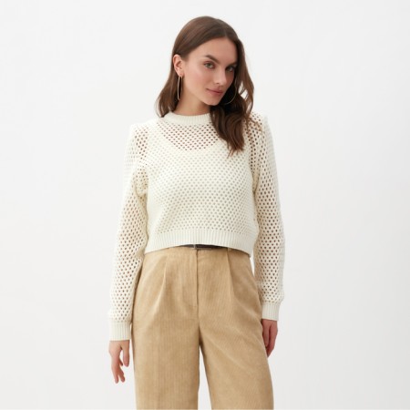 Jumper Women's Mist "Heart", p. L, milk-3