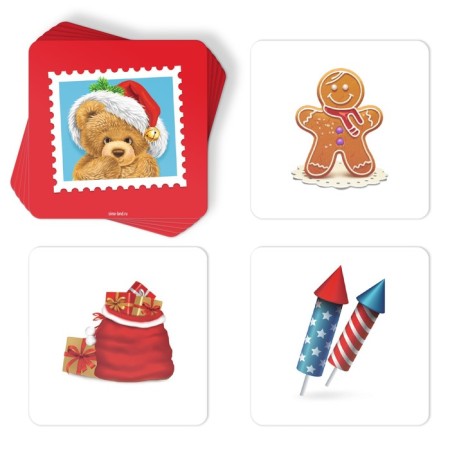 New Year's board developing game “Memo. We celebrate the New Year! ”, 28 cards, 4+-2