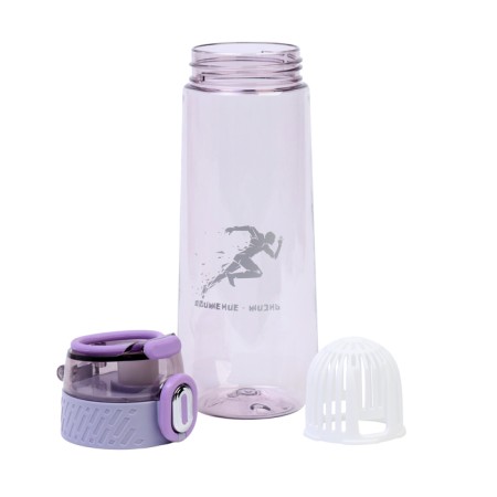 Water bottle, 750 ml, "movement - life", purple-1
