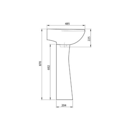 Santeri pedestal "Sonata/version" 023-3148, white-1