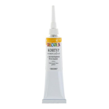 Universal circuit 18ml, ZHK Decola, Glitter, with golden sparkles 13603967