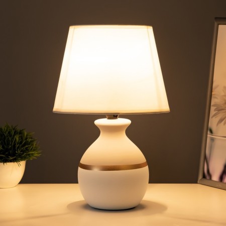 Alais table lamp E14 40W white-gray 20x20x31 cm Risalux-1