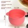 Waxing bowl, D11 × 7 × 14 cm, pink color