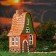 Aroma lace house "Bell", handmade, mix, 16 cm