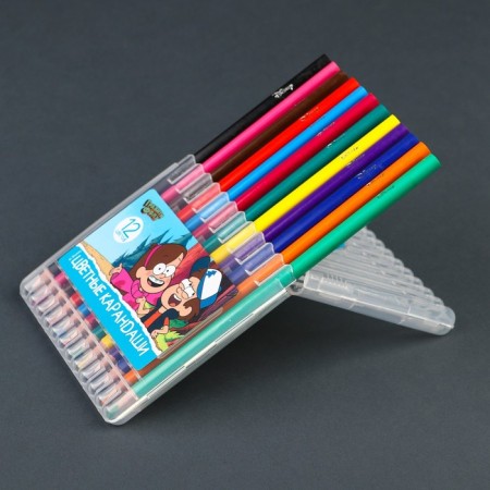Colored pencils, 12 colors, trihedral, gravity farz-2