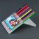 Colored pencils, 12 colors, trihedral, gravity farz