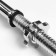 The bar for the rod is straight, metal, chrome, d = 28 mm, 120 cm